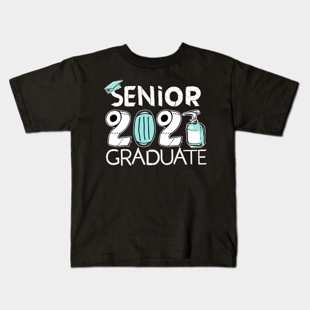 merch senior 2021 graduate Kids T-Shirt by Bghight Colors